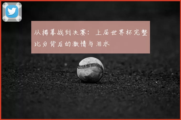从揭幕战到决赛：上届世界杯完整比分背后的激情与泪水